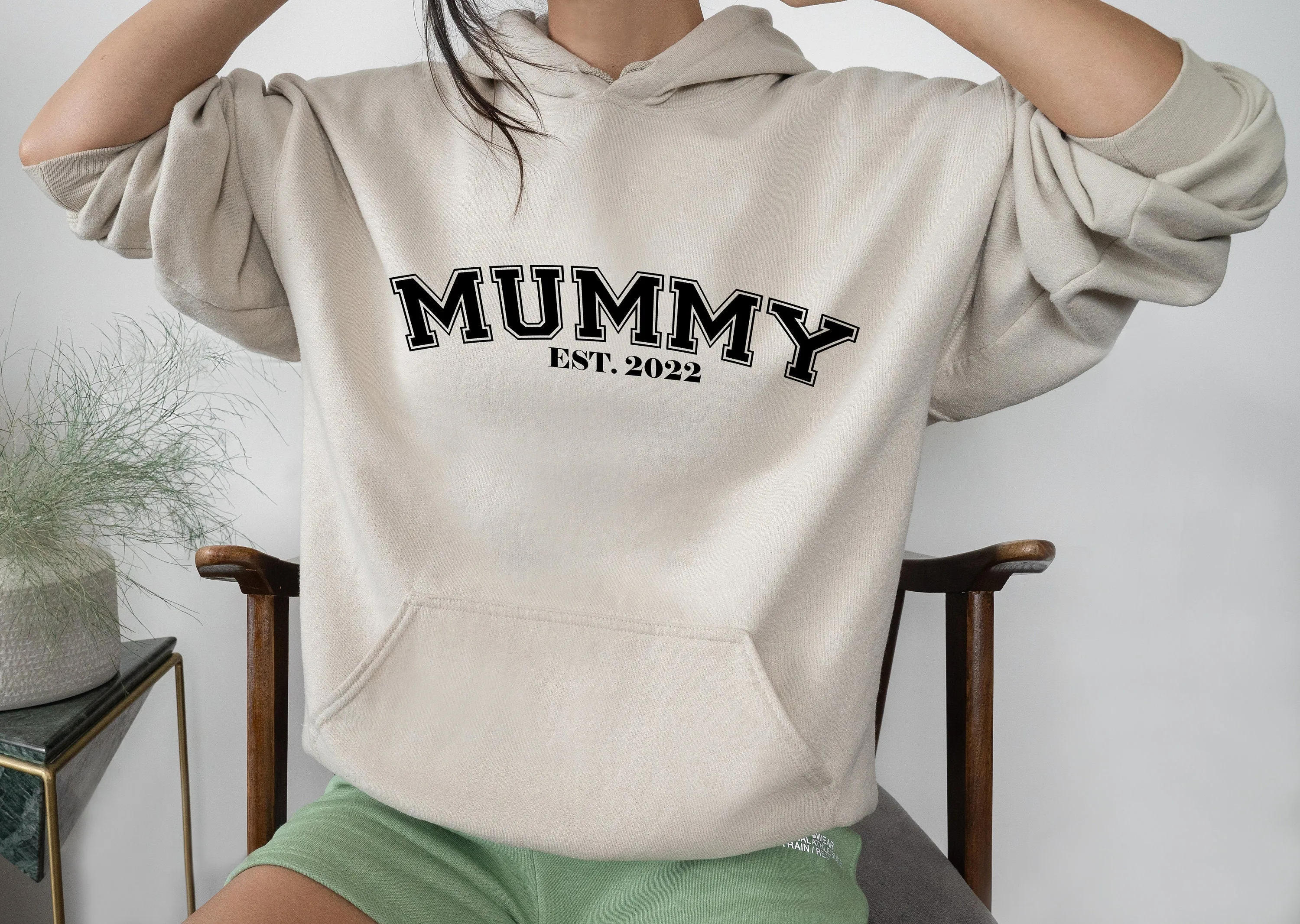 Personalised Mummy EST Hoodie, Mother's Day Gift, Mummy Birthday Gift, New Mum Gift