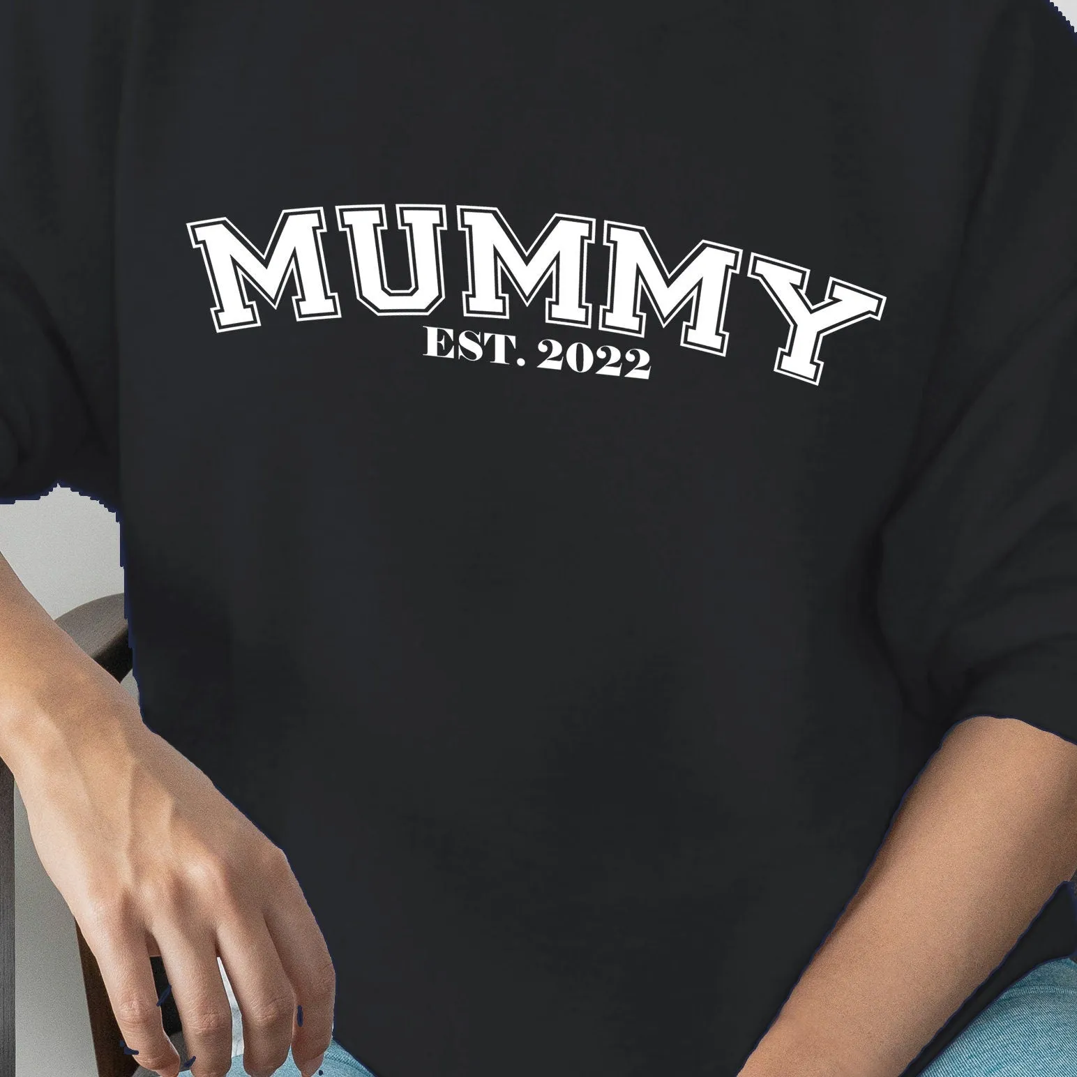 Personalised Mummy EST Hoodie, Mother's Day Gift, Mummy Birthday Gift, New Mum Gift