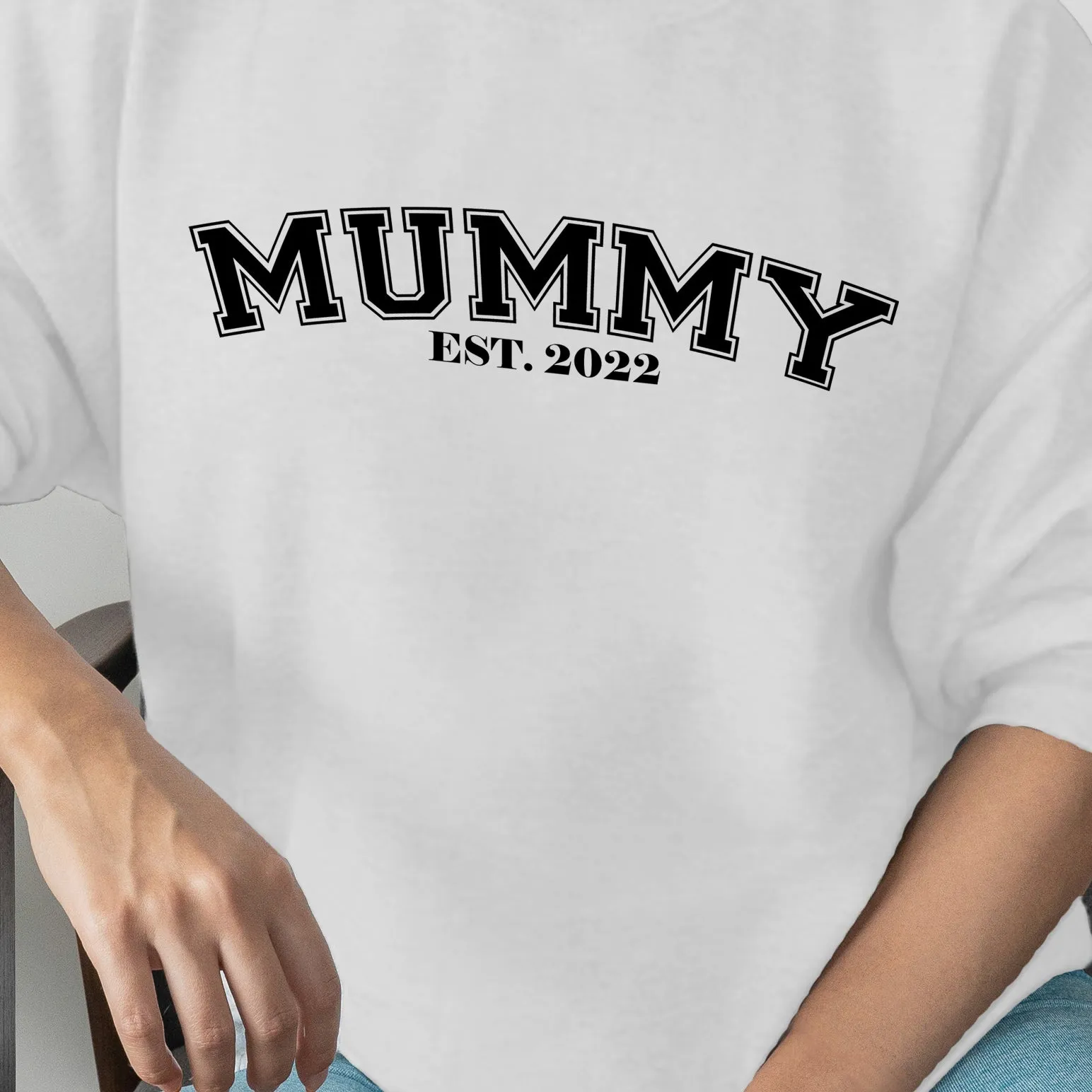 Personalised Mummy EST Hoodie, Mother's Day Gift, Mummy Birthday Gift, New Mum Gift