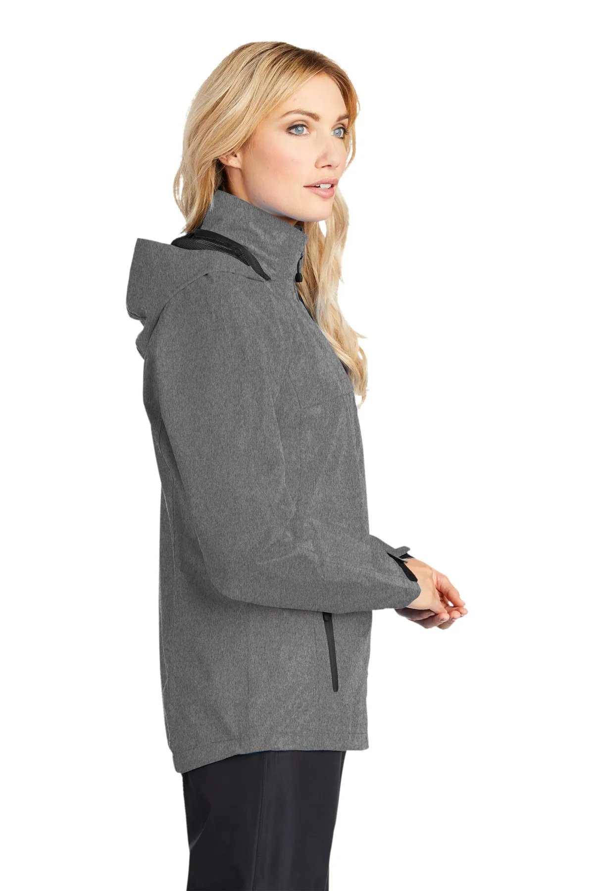 Port Authority Ladies Torrent Customized Waterproof Jackets, Dark Grey Heather