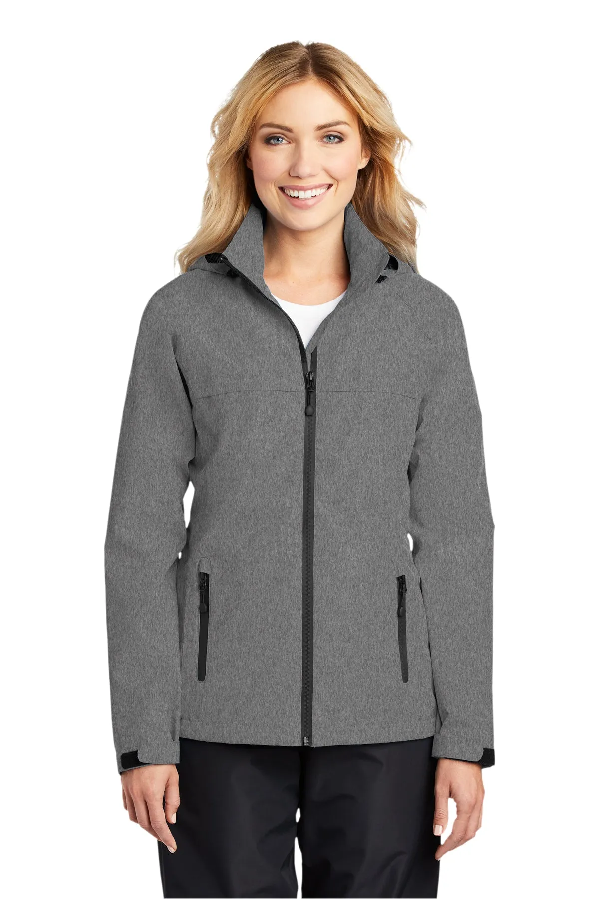 Port Authority Ladies Torrent Customized Waterproof Jackets, Dark Grey Heather