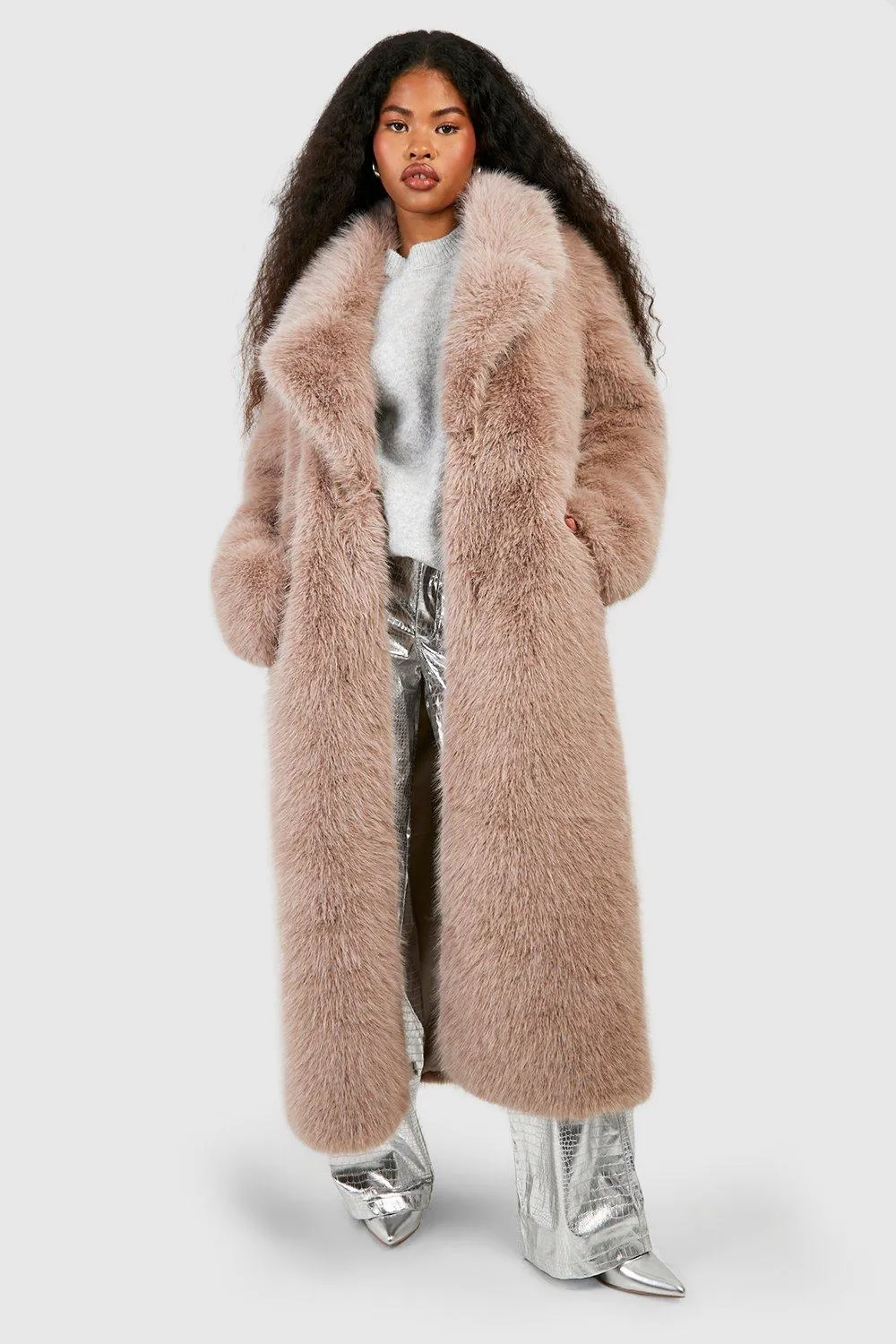 Premium Faux Fur Maxi Coat