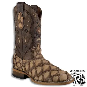 PRIARUCU (fish) ANTIQUE ORIGNAL | MEN SQUARE TOE WESTERN BOOTS STYLE PR05252