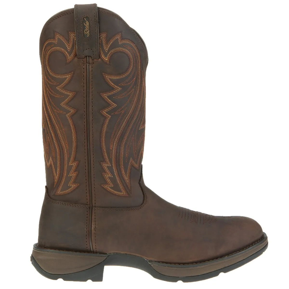 Rebel by Durango Mens Chocolate Leather Wyoming Western Cowboy Boots