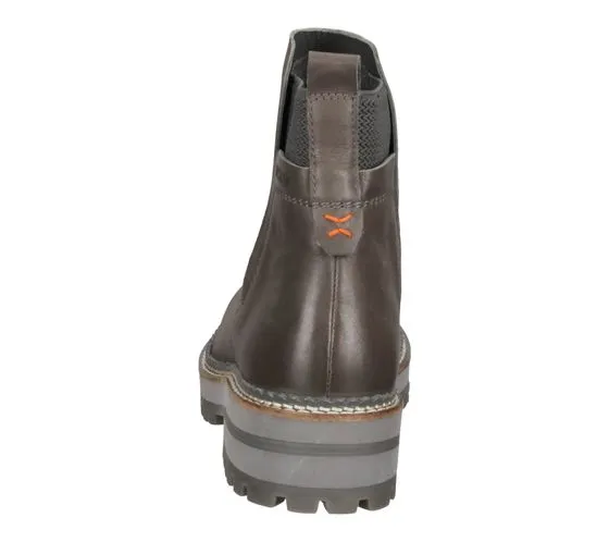 SANSIBAR Botines de mujer zapatos de piel auténtica Botas Chelsea botas de otoño marrón o gris