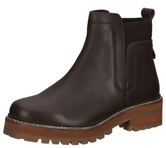 SANSIBAR Botines de mujer zapatos de piel auténtica Botas Chelsea botas de otoño marrón o gris