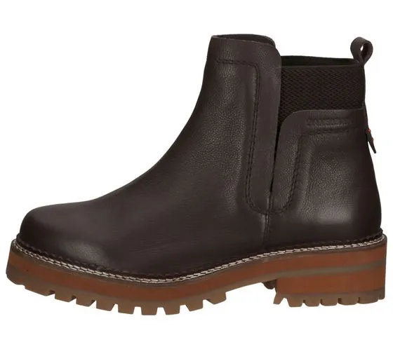 SANSIBAR Botines de mujer zapatos de piel auténtica Botas Chelsea botas de otoño marrón o gris