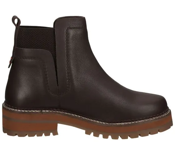 SANSIBAR Botines de mujer zapatos de piel auténtica Botas Chelsea botas de otoño marrón o gris