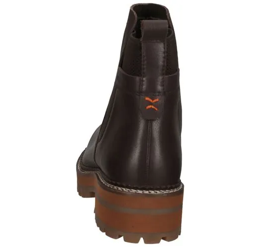 SANSIBAR Botines de mujer zapatos de piel auténtica Botas Chelsea botas de otoño marrón o gris