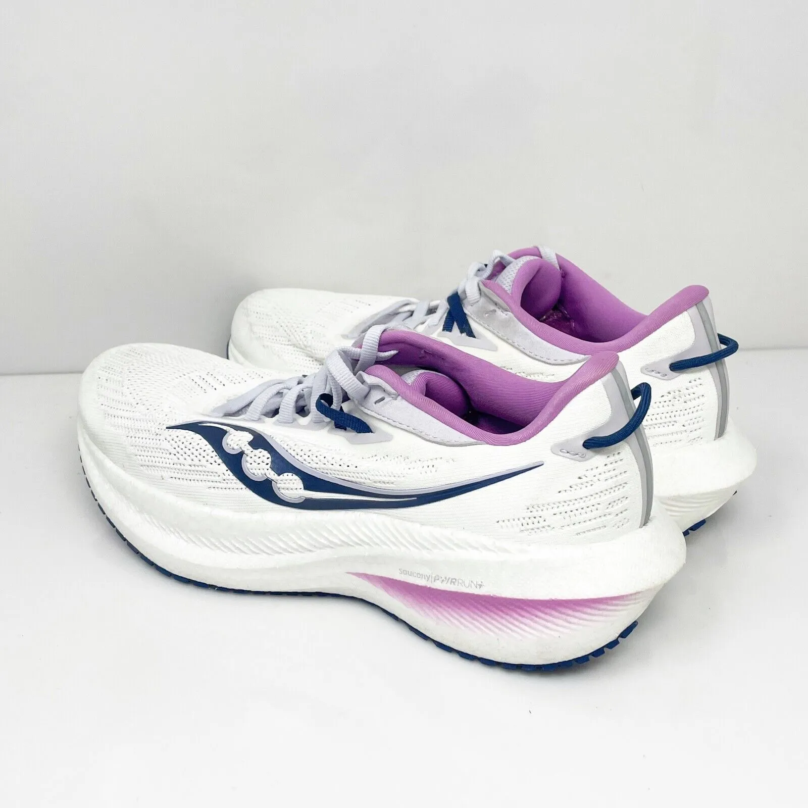 Saucony Womens Triumph 21 S10881-31 White Running Shoes Sneakers Size 8