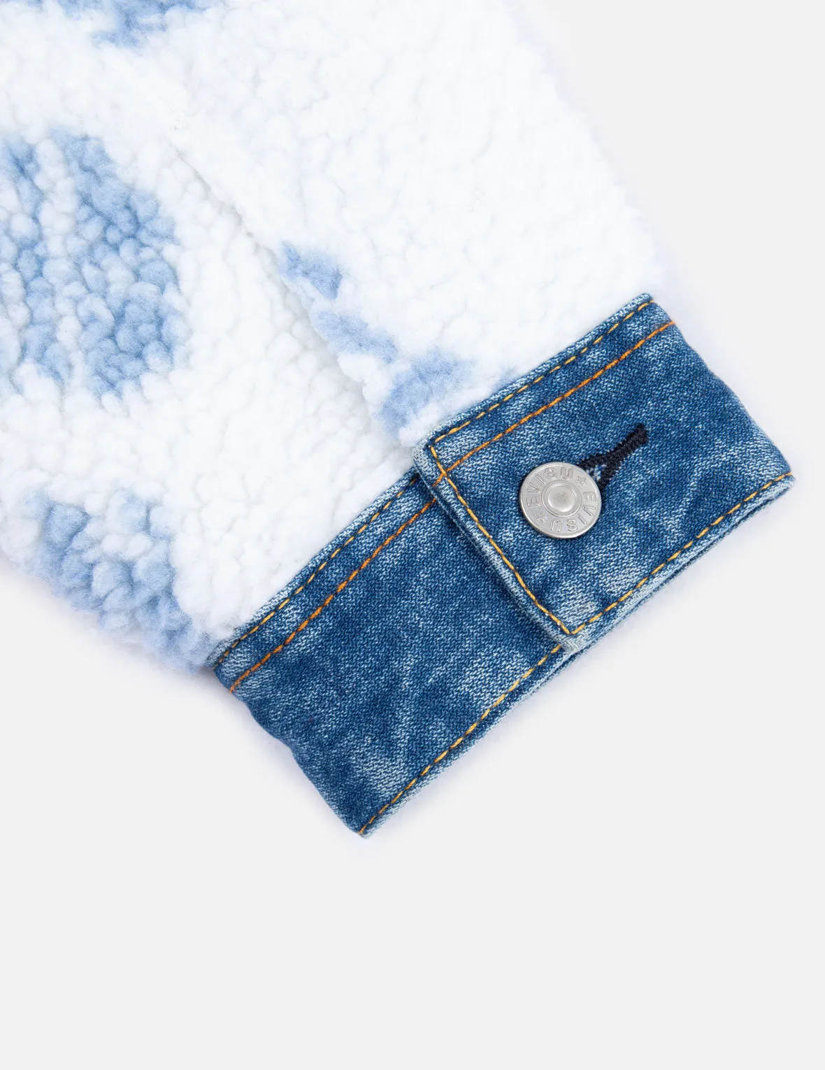 Sherpa Trimmed Denim Jacket