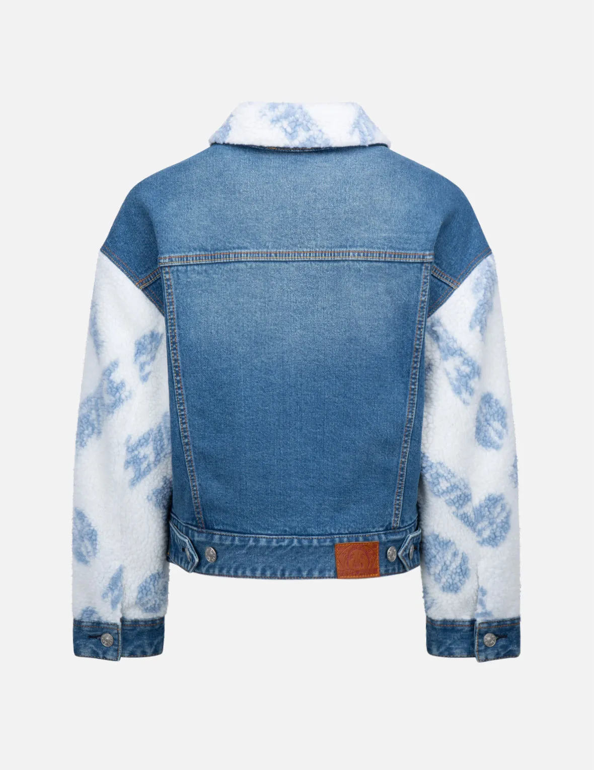 Sherpa Trimmed Denim Jacket