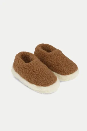 Siberian Brown Slippers Womens