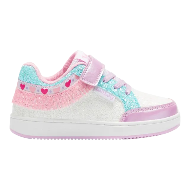 Sneakers  da bambina frangetta mix - pan di zucchero giallo/rosa Cod: LKAA8090