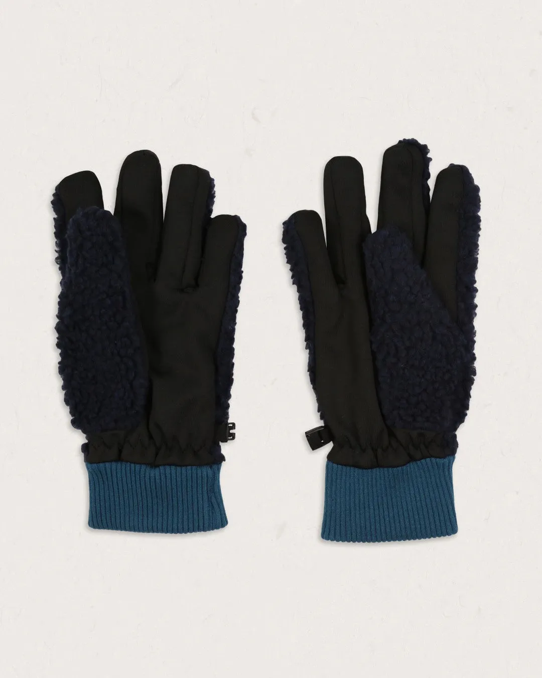 Snowfall Recycled Sherpa Gloves - Deep Navy