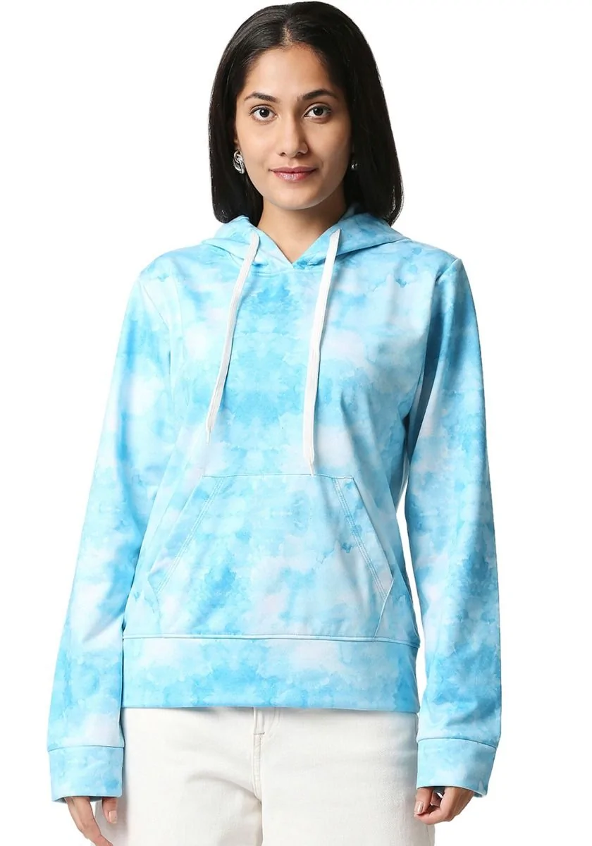 SoftBlue Water Color Hoodie