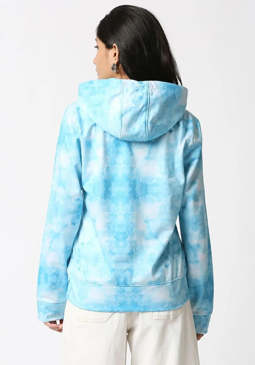 SoftBlue Water Color Hoodie