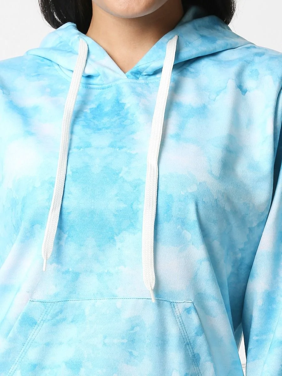 SoftBlue Water Color Hoodie