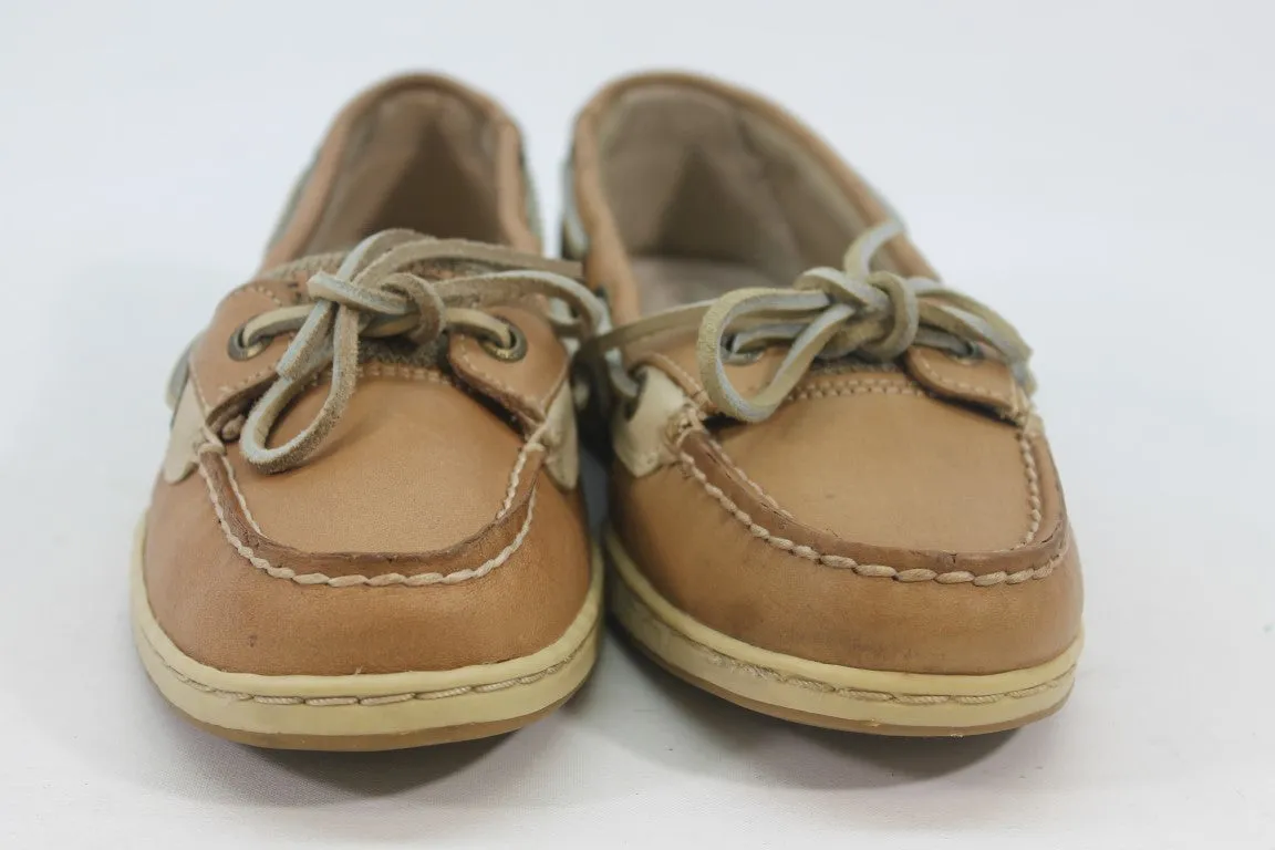 Sperry-Top Sider Angelfish Women's Linen Oat Boat Shoe 6M(ZAP12396)