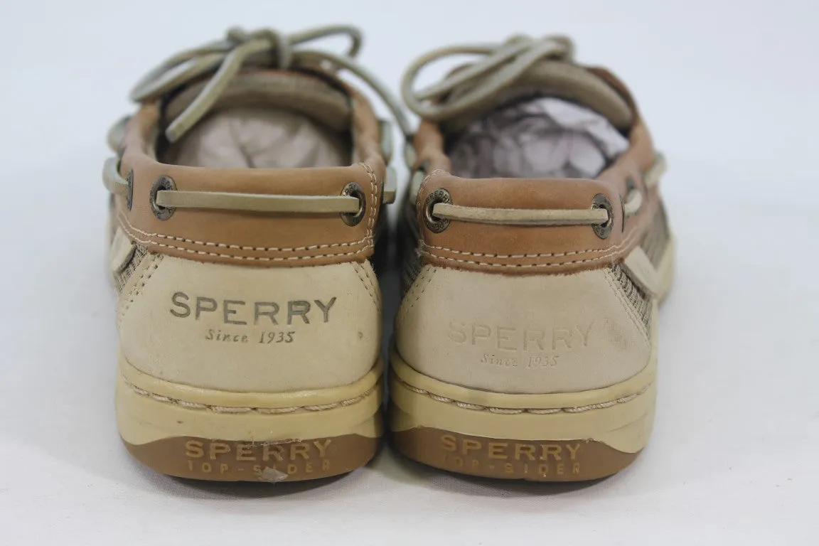 Sperry-Top Sider Angelfish Women's Linen Oat Boat Shoe 6M(ZAP12396)