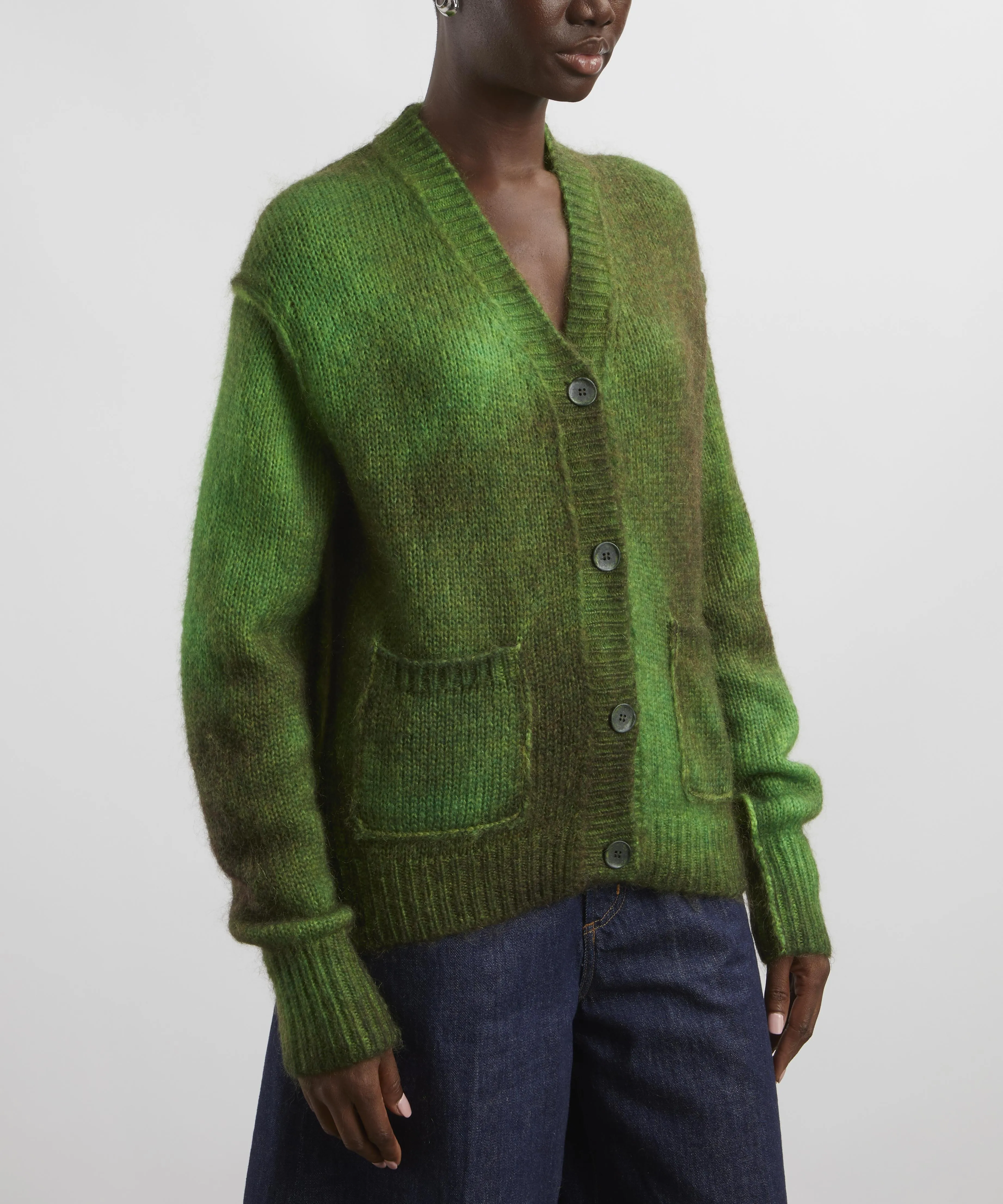 Sprayed Knit Cardigan