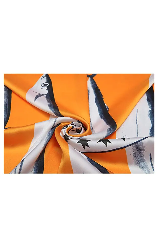 SPSS4950 Sea Story Printed Scarf