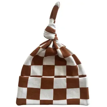 Stracciatella Checkerboard / Organic Beanie