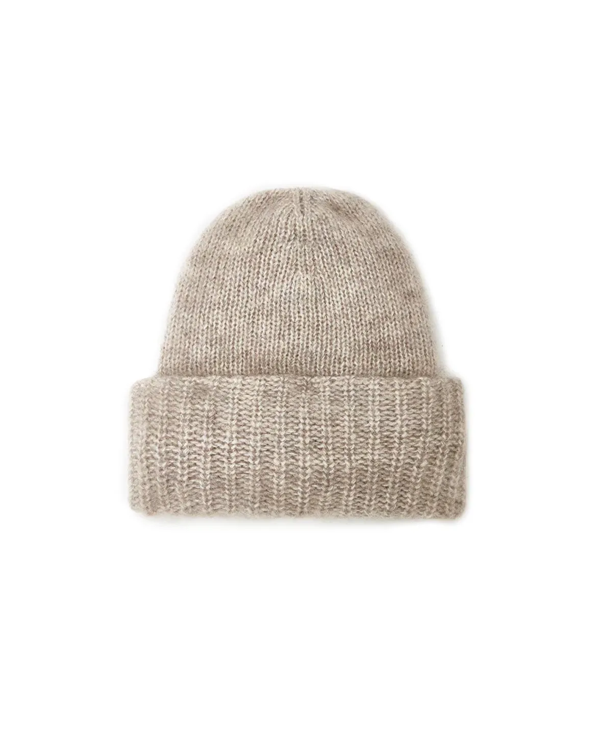 Teurn Studios Mohair Beanie Light Beige Melange