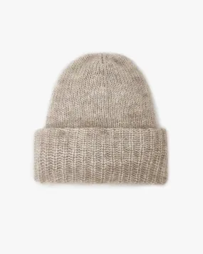 Teurn Studios Mohair Beanie Light Beige Melange