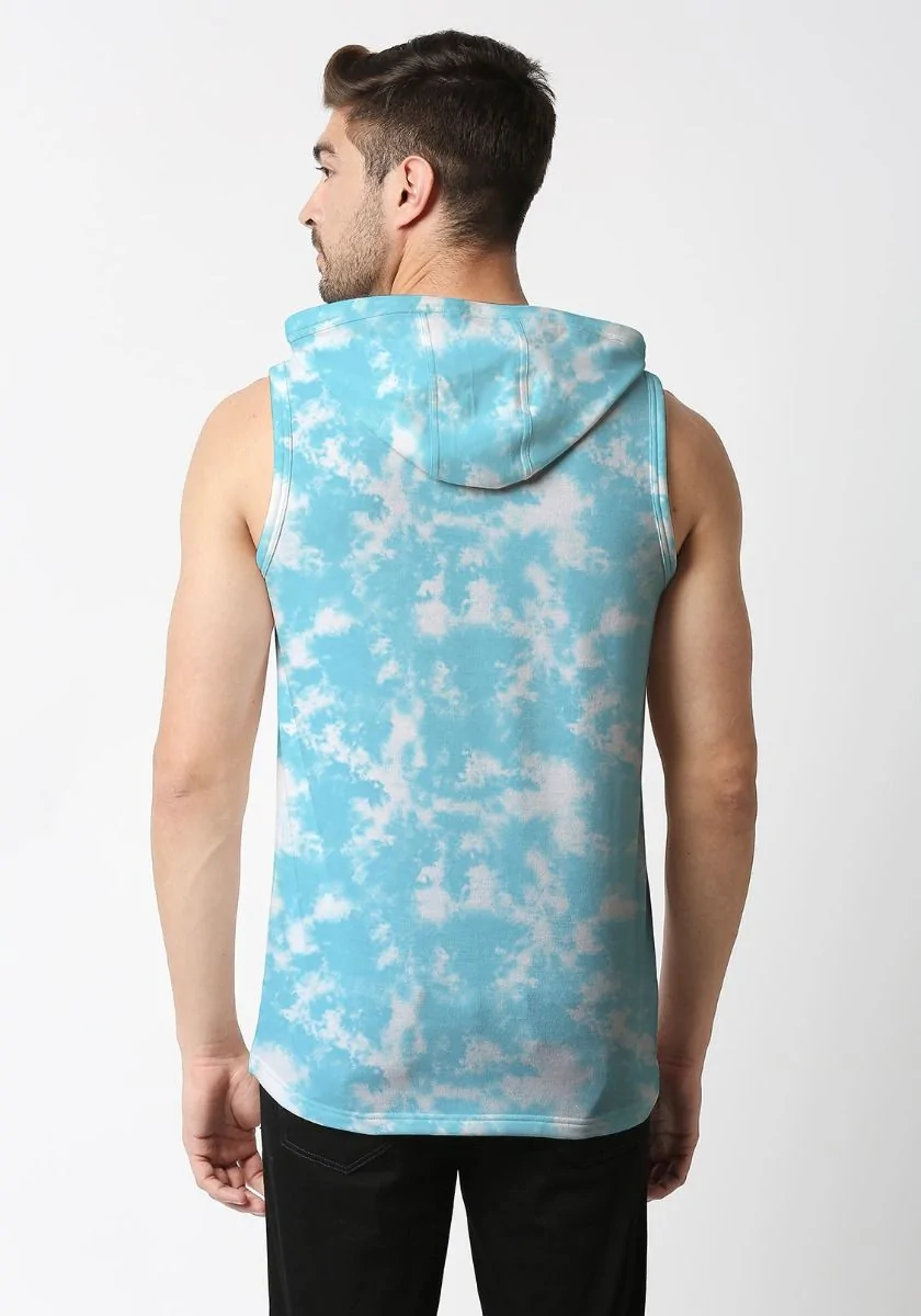 Tie Dye Sleeveless Hoodie