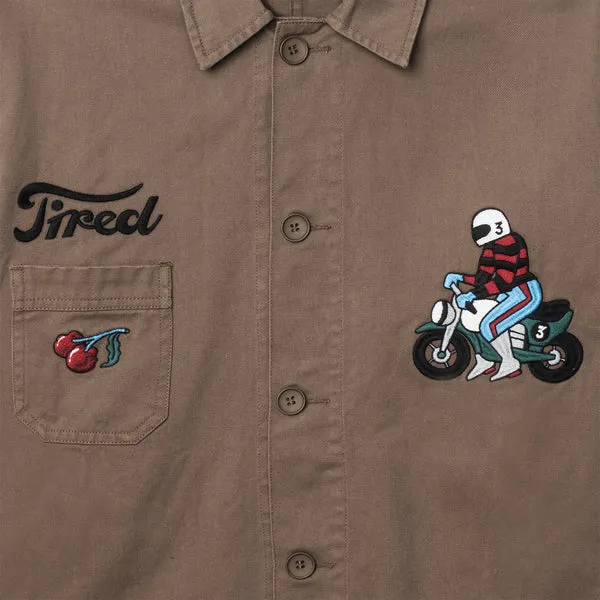 Tired Moto Field Coat - Chocolate