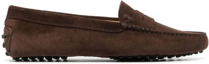 Tod's Gommino suede driving moccasins Brown