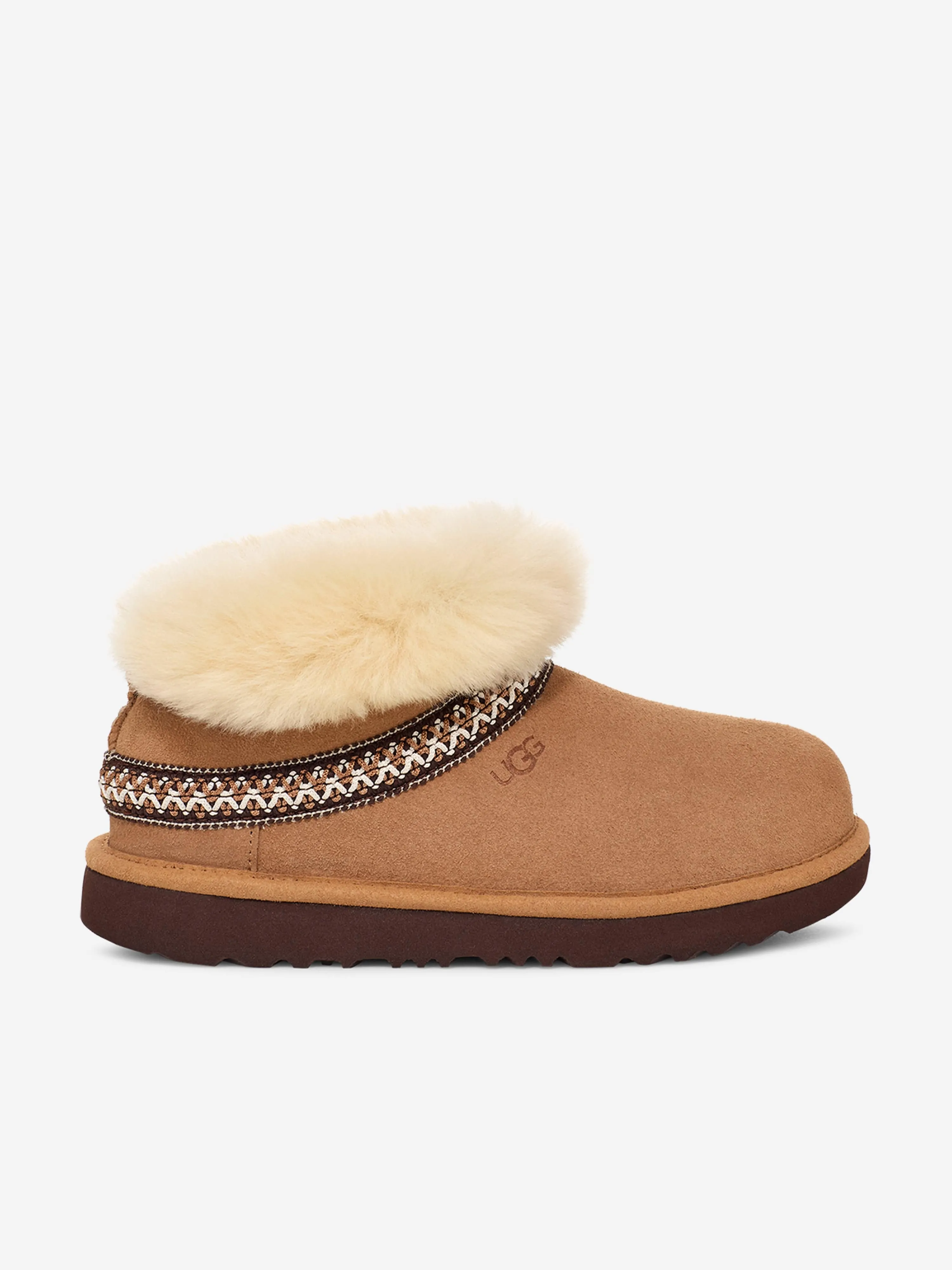 UGG Kids Classic Mini Crescent Boots in Brown