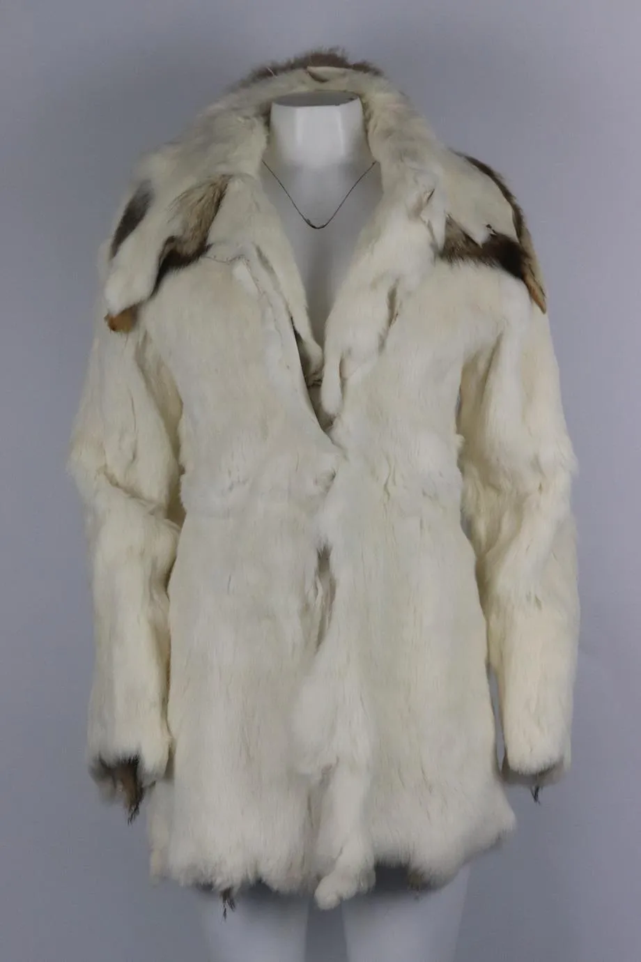 UNBRANDED RABBIT FUR COAT SMALL