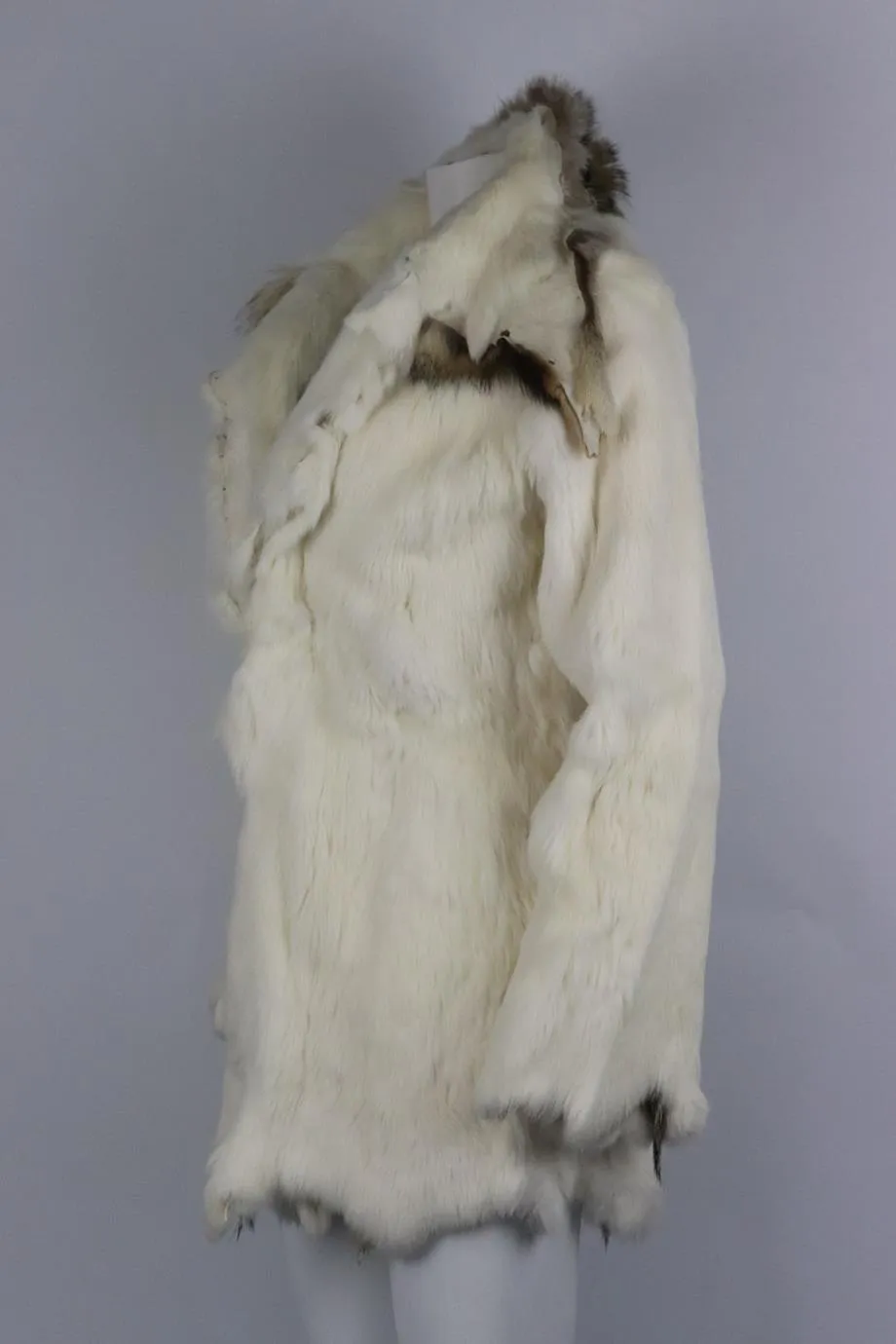 UNBRANDED RABBIT FUR COAT SMALL