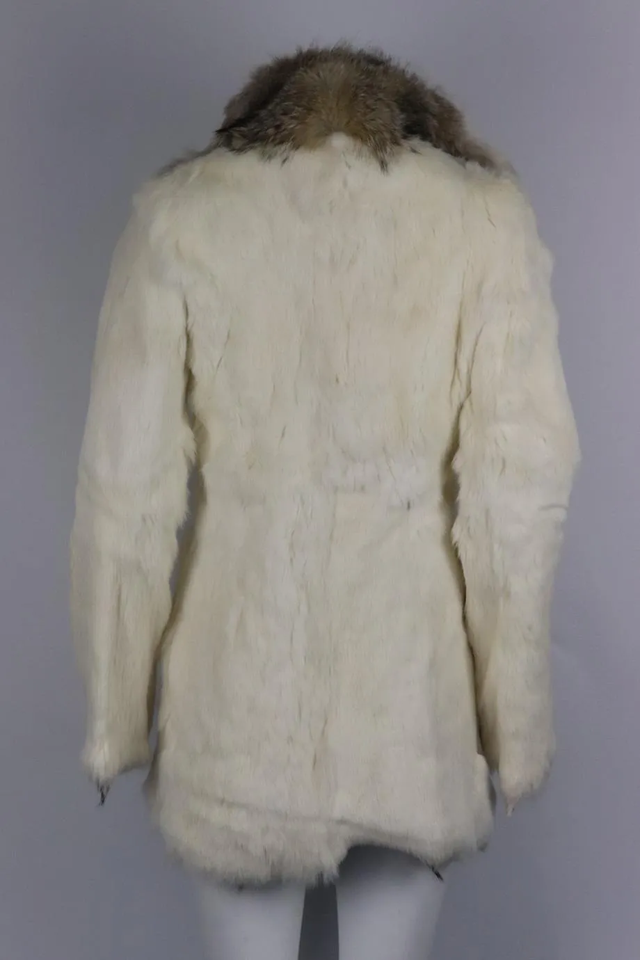 UNBRANDED RABBIT FUR COAT SMALL