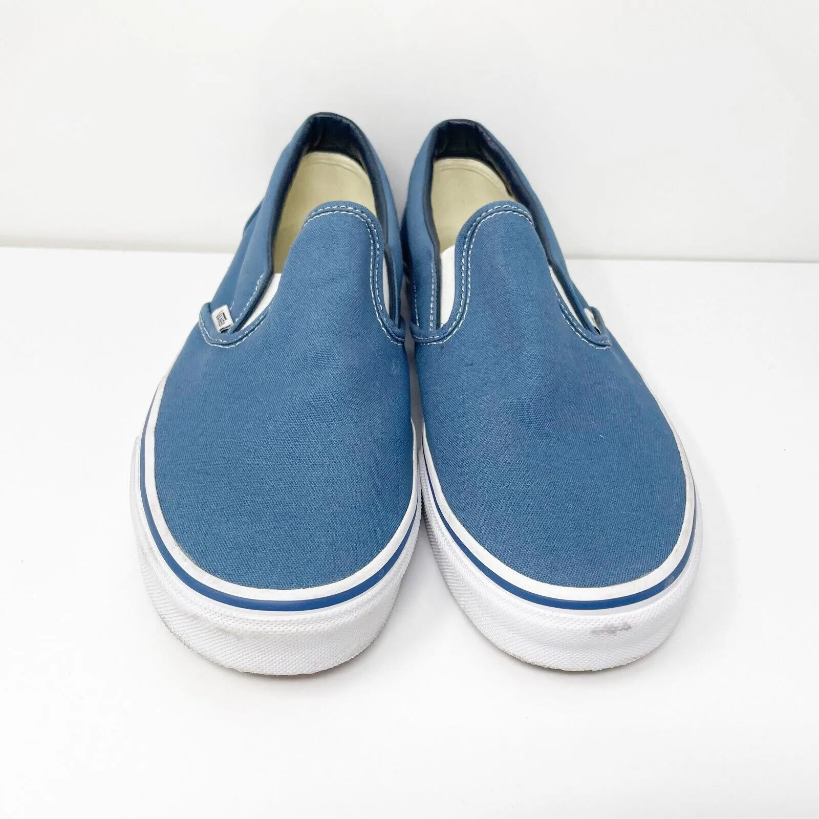 Vans Mens Classic 721356 Blue Casual Shoes Sneakers Size 10