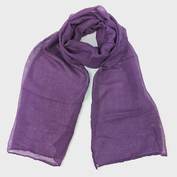 Viano Sparkle Scarf Dark Purple