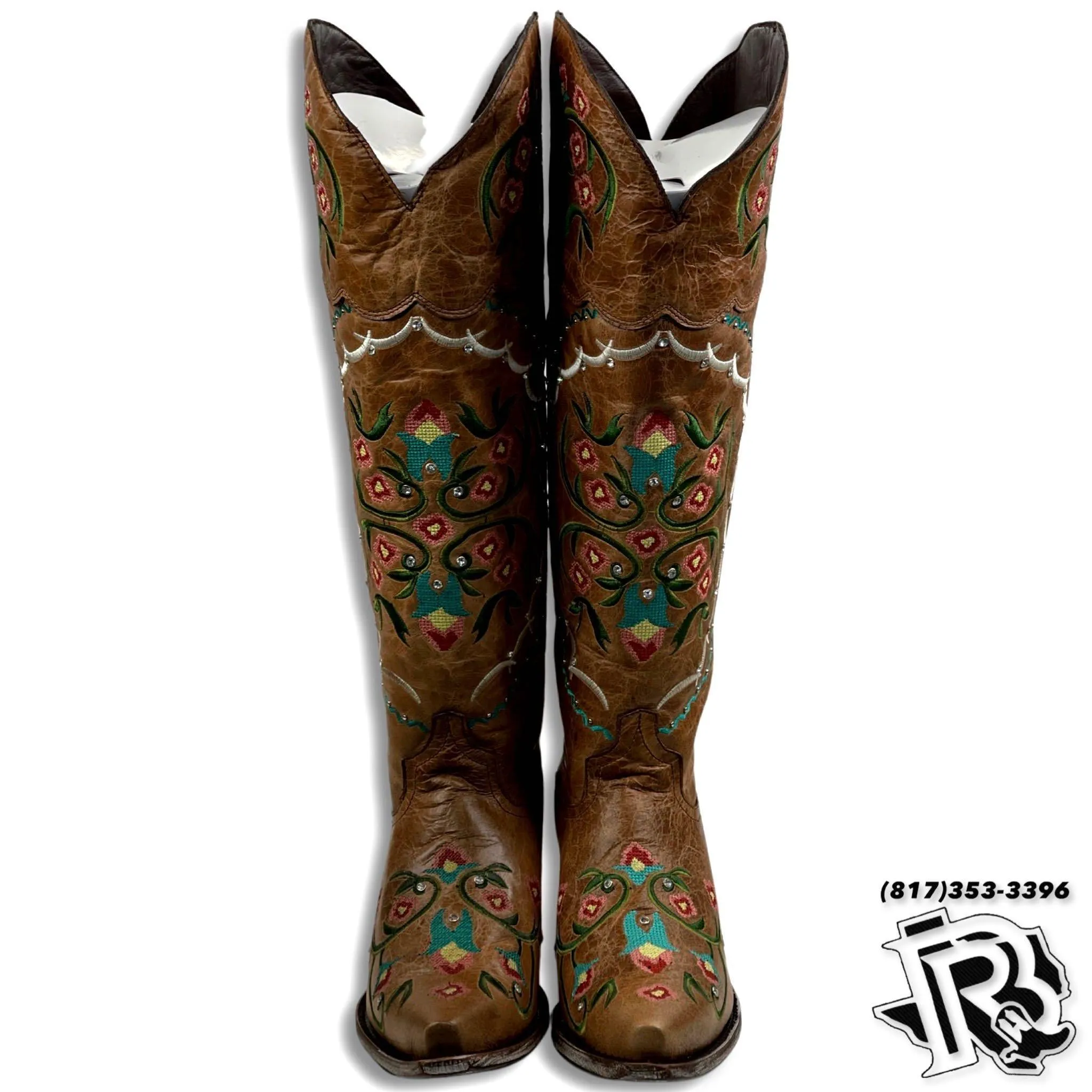 WOMEN BOOTS | “ISABLE” CAMEL WESTERN BOOTS MULTI COLOR STYLE #11001