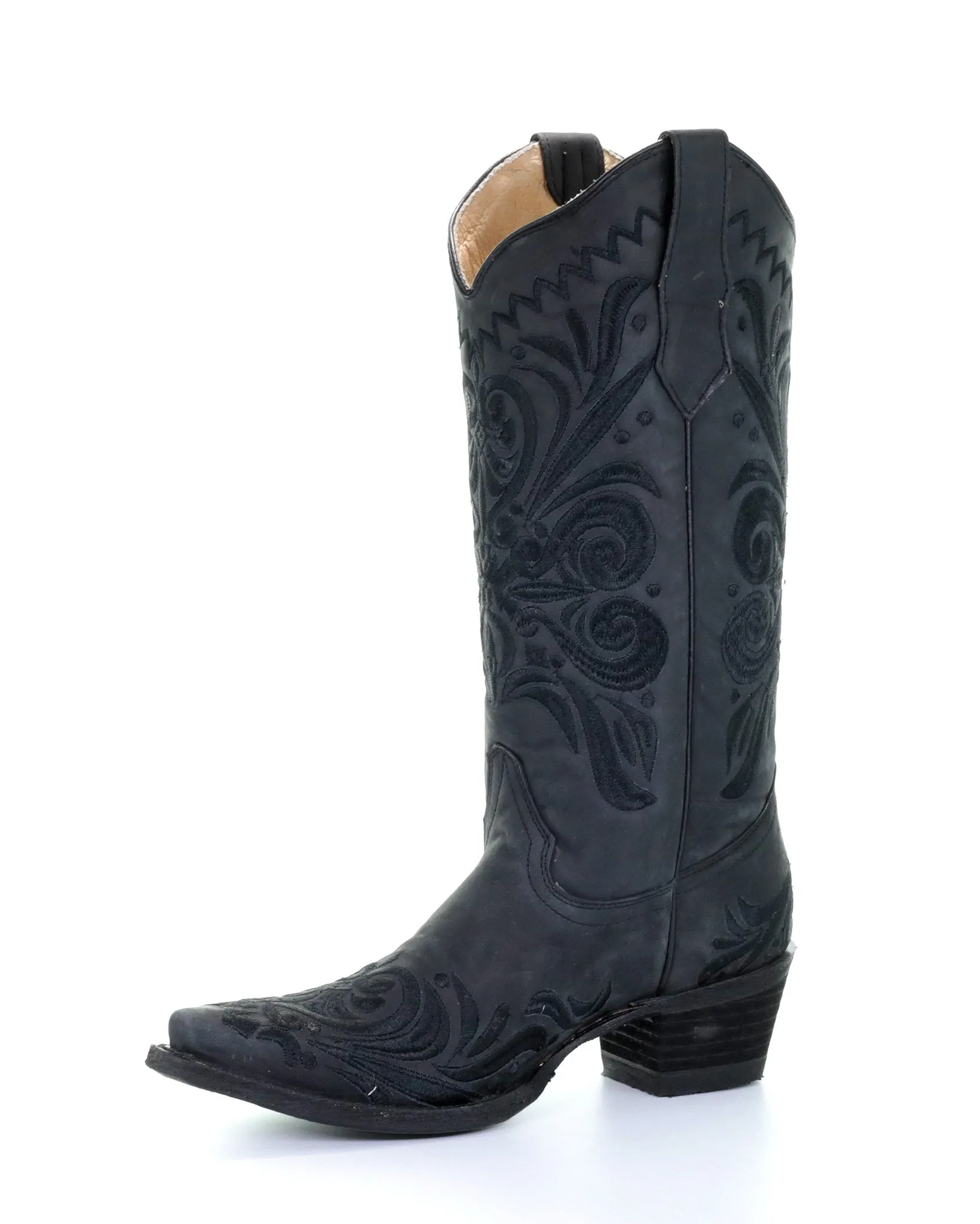 Women's Embroidery Filigree Western Boots