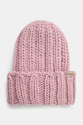 Woolrich wool beanie Chunky Beanie pink color thick knit CFWWAC0196FRUF0766