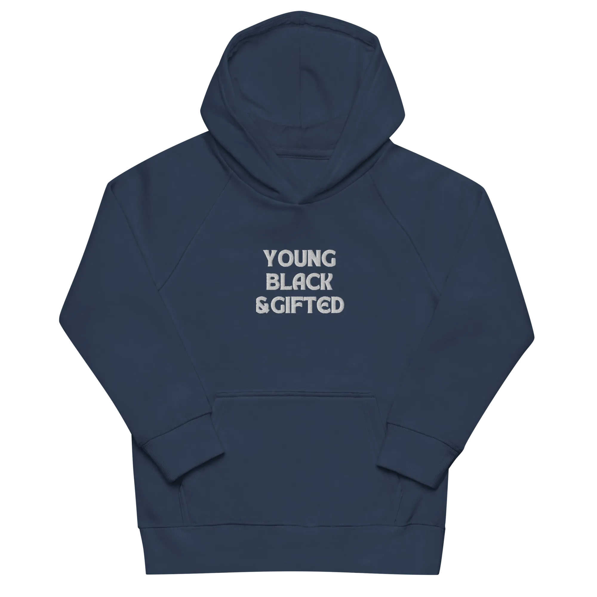 Young, Black & Gifted Kids Embroidered Eco Hoodie