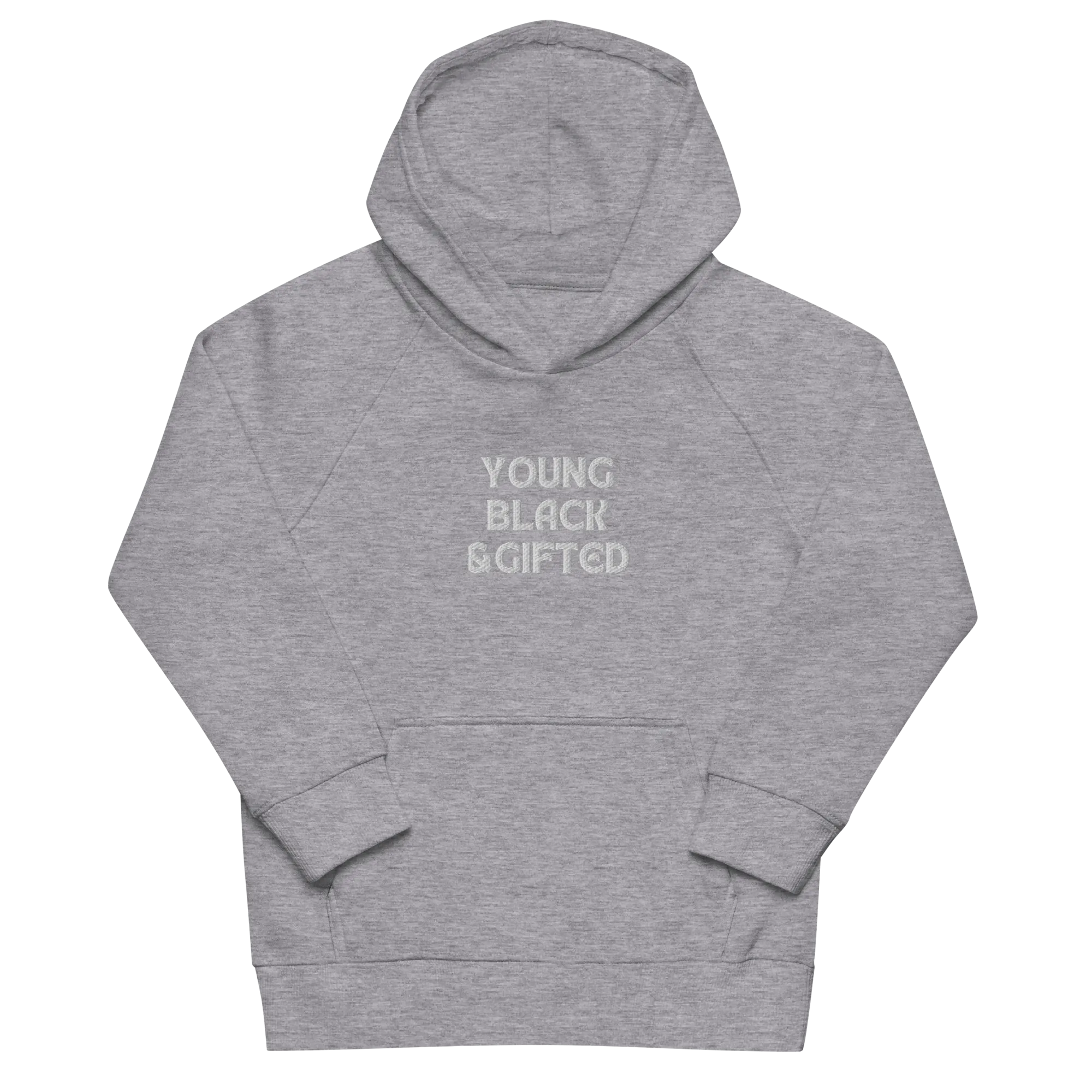 Young, Black & Gifted Kids Embroidered Eco Hoodie