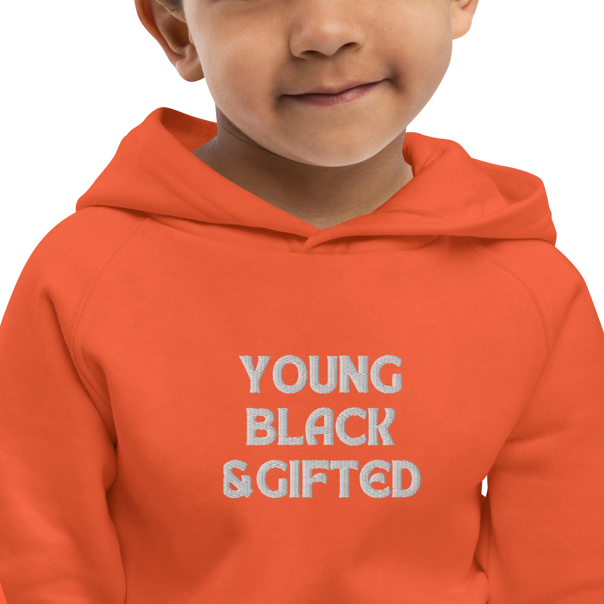 Young, Black & Gifted Kids Embroidered Eco Hoodie