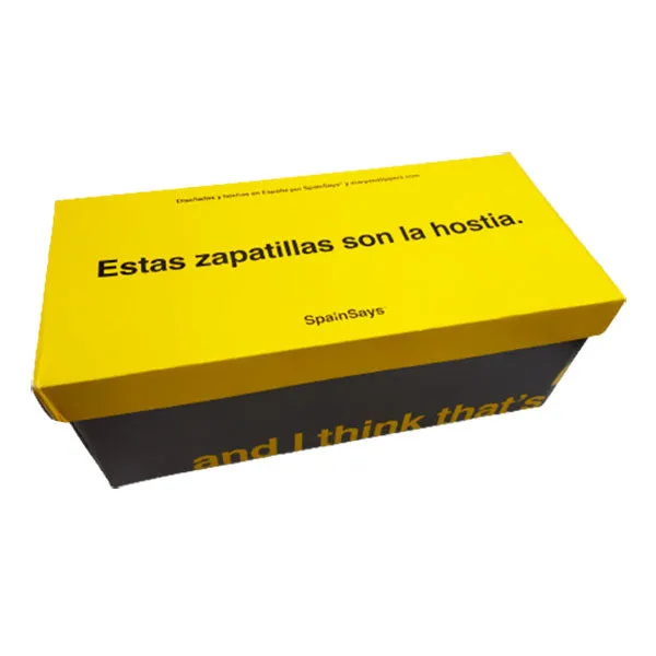 Zapatilla casa Spainsays No me he sentado en to el día